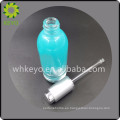 Botella de cristal cosmética vacía coloreada turquesa superventas 30ml